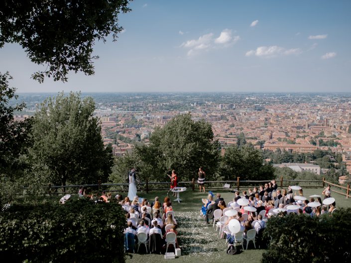 Destination Wedding on a Stunning terrace overlooking Bologna, Italy