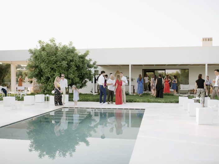 Destination Wedding Photographer in Apulia for a  a welcome cocktail pre-wedding party at the couple private holiday home.